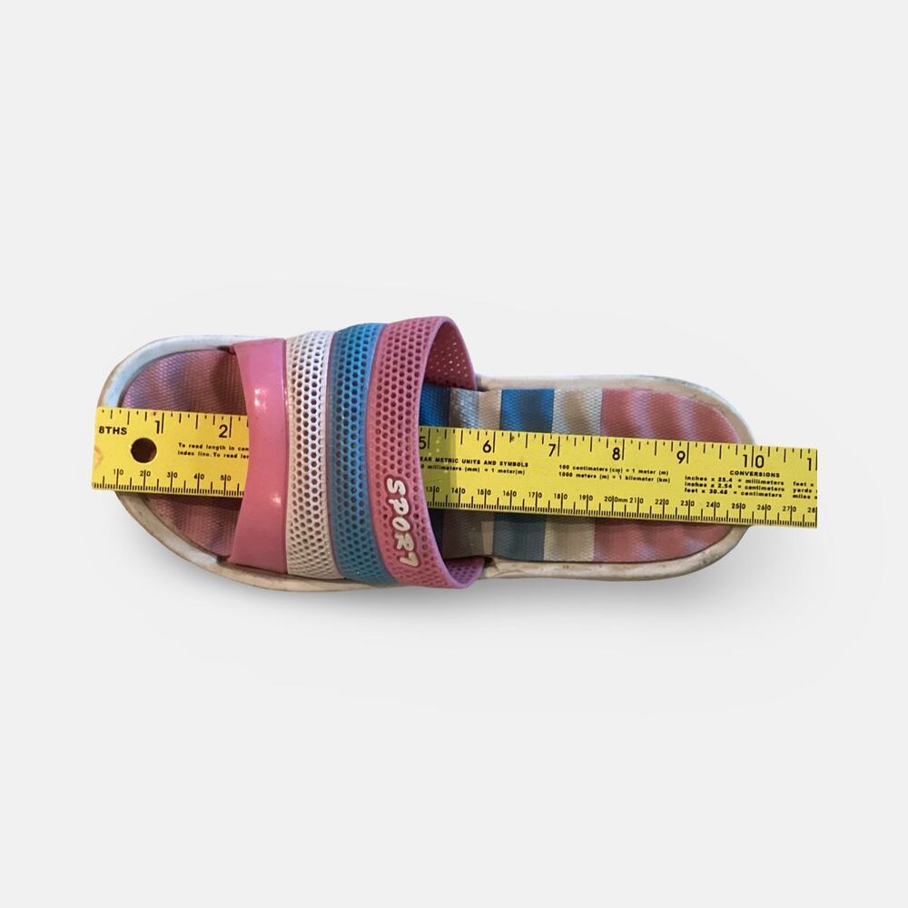 Colorful Stripes Sport Slides - Picture 7 of 7